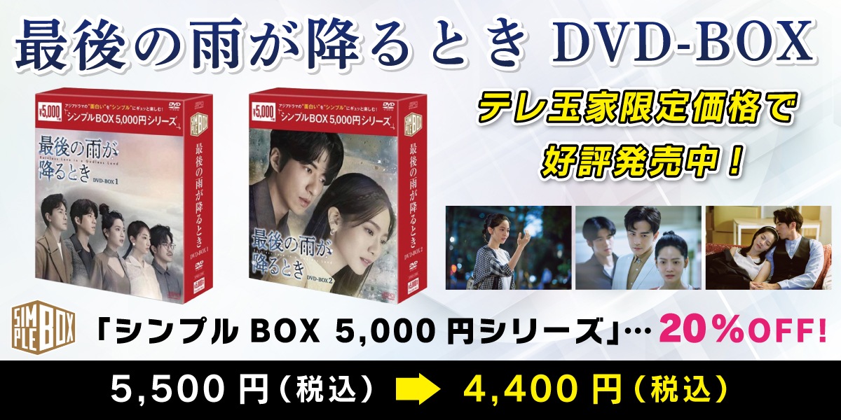 最後の雨が降るとき DVD-BOX